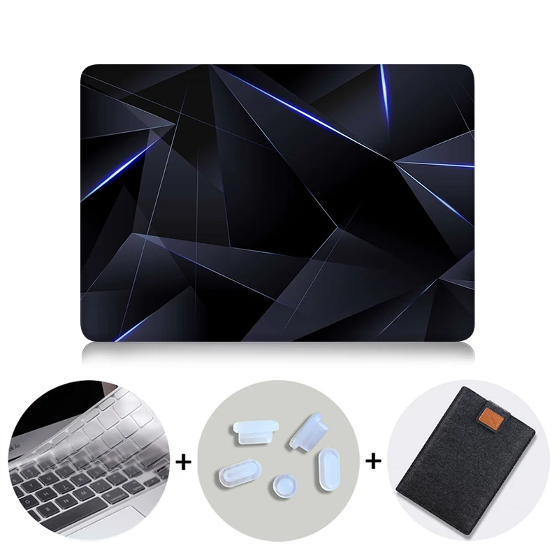 MTT 3D чехол с геометрическим рисунком для Macbook Pro retina 13 15 с сенсорной панелью для ноутбука для Mac book 12 дюймов Air 11 13 дюймов Чехол - Цвет: MB05