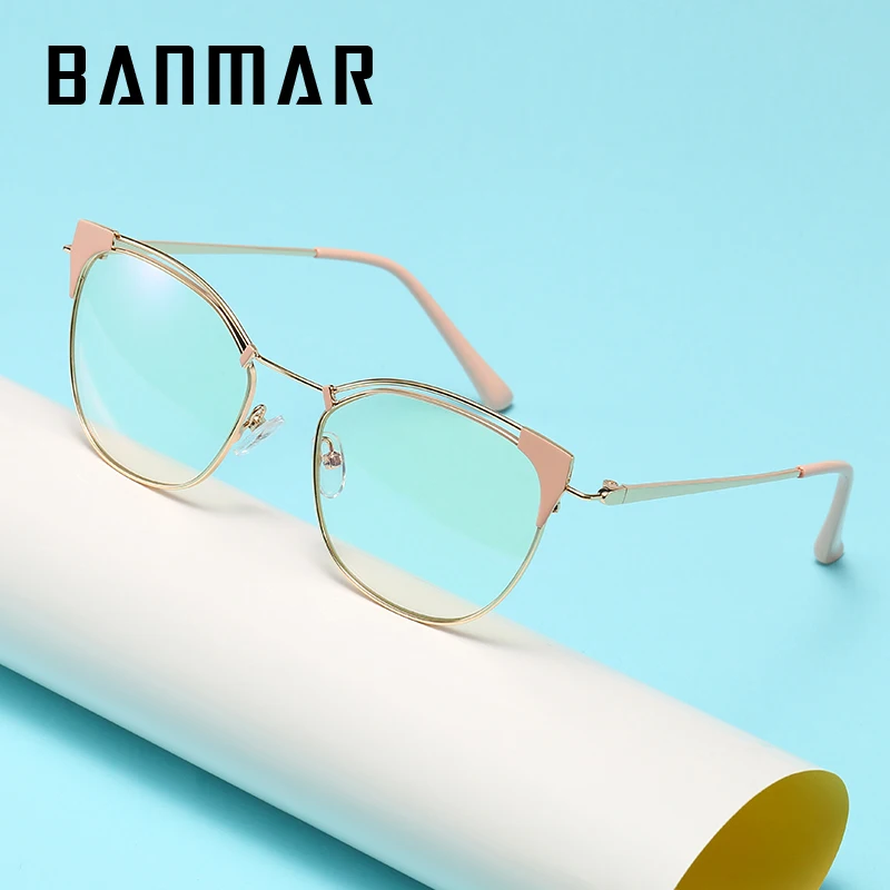 

BANMAR Vintage Women Square Frame Glasses Female Anti Blue Light Glasses For Women Optical Glasses oculos feminino Gafas Luxury
