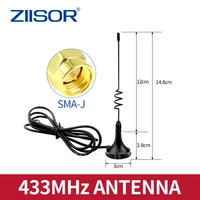 lora 433mhz wireless module high gain outdoor strong magnetic whip antenna sma inner pin