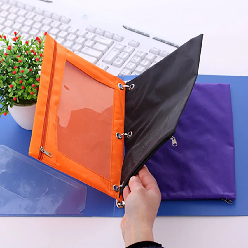 3 отверстия на молнии папка для документов канцелярские принадлежности