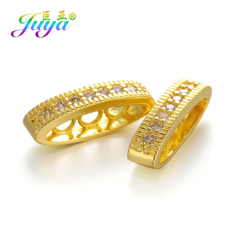 Juya DIY Ювелирные изделия из жемчуга компоненты несколько рядов металлический разделитель спейсер баров для натуральных камней Жемчуг Бисероплетение ювелирных изделий - Цвет: Gold