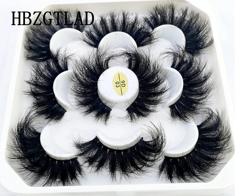 

Fluffy 5 pairs natural false eyelashes fake lashes long makeup 3d mink eyelashes eyelash extension mink eyelashes for beauty