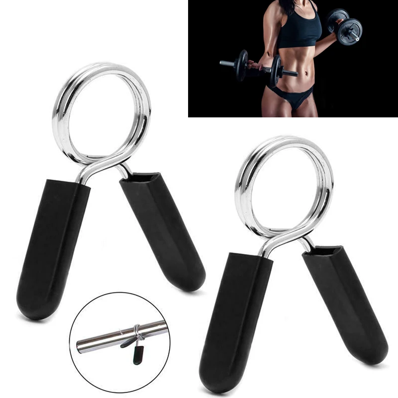 

Hot 1pc Sport Spring Clamp Barbell Gym Weight Lifting Spring Collar Clips MVI-ing