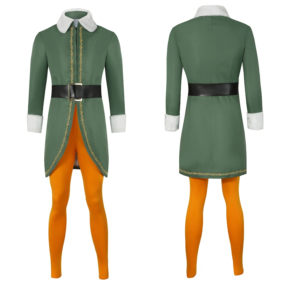 Рождественское платье эльф Тренч костюм для Хэллоуина косплей Рождественский