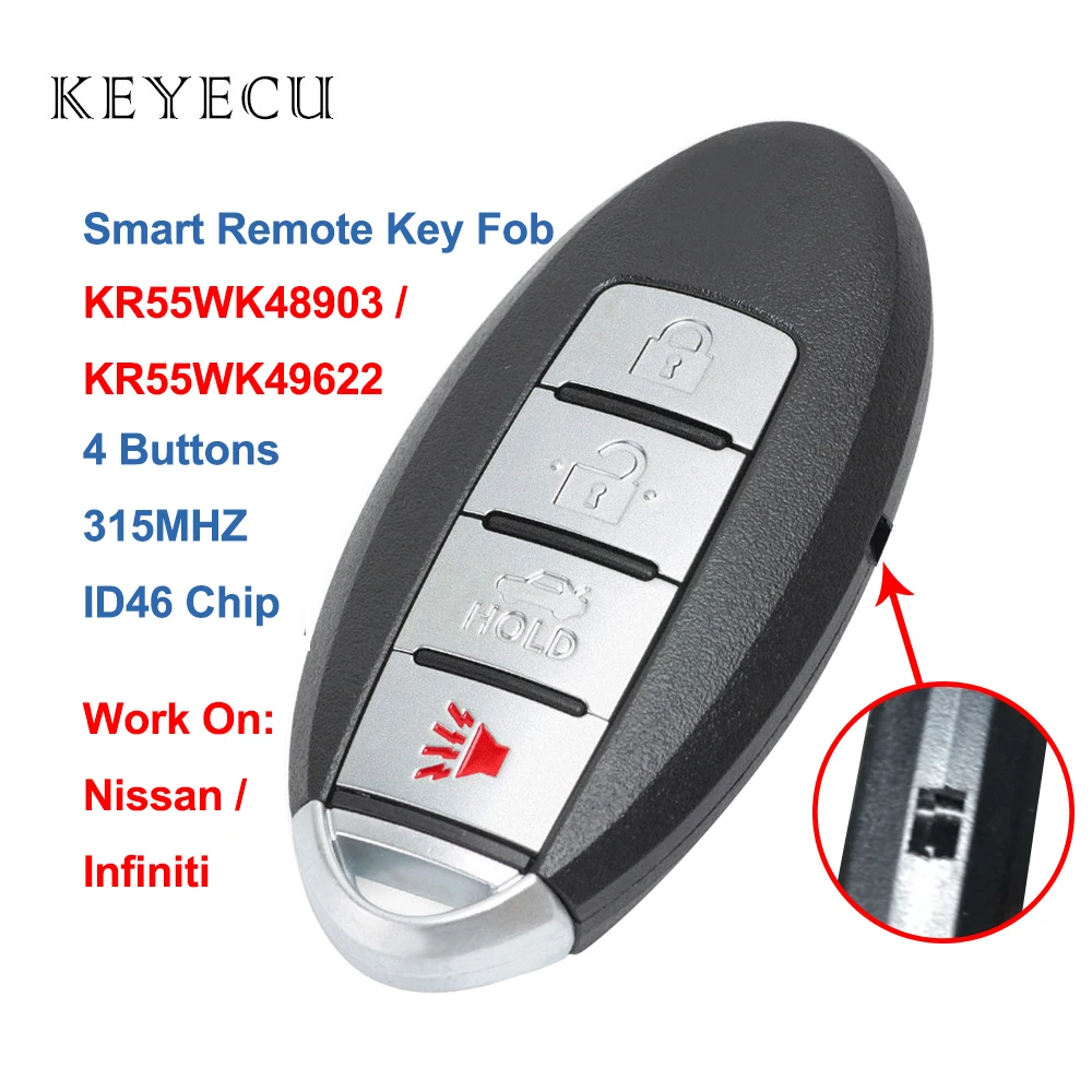 Keyecu KR55WK48903 (9622) умный пульт дистанционного управления для автомобиля с 4 кнопками
