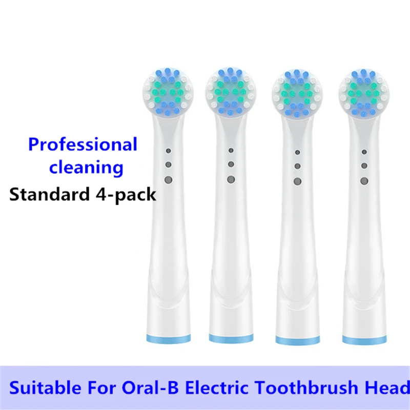 Сменные насадки для зубной щетки Oral B, 4 шт., чувствительные насадки для чистки зубной щетки YE638, насадки для чистки Oral B, бесплатная доставка, о...