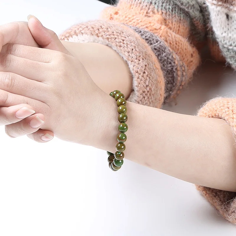 JD минималистичный 4 мм браслет из маленьких бусин для мужчин и женщин натуральный