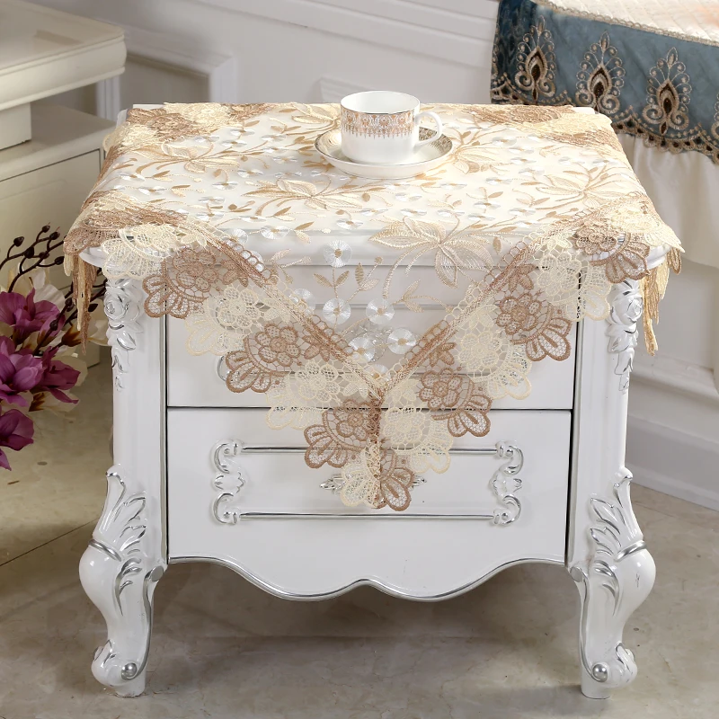 Прикроватный стол обеденный ткань пасторальная кружевная пряжа Европейский