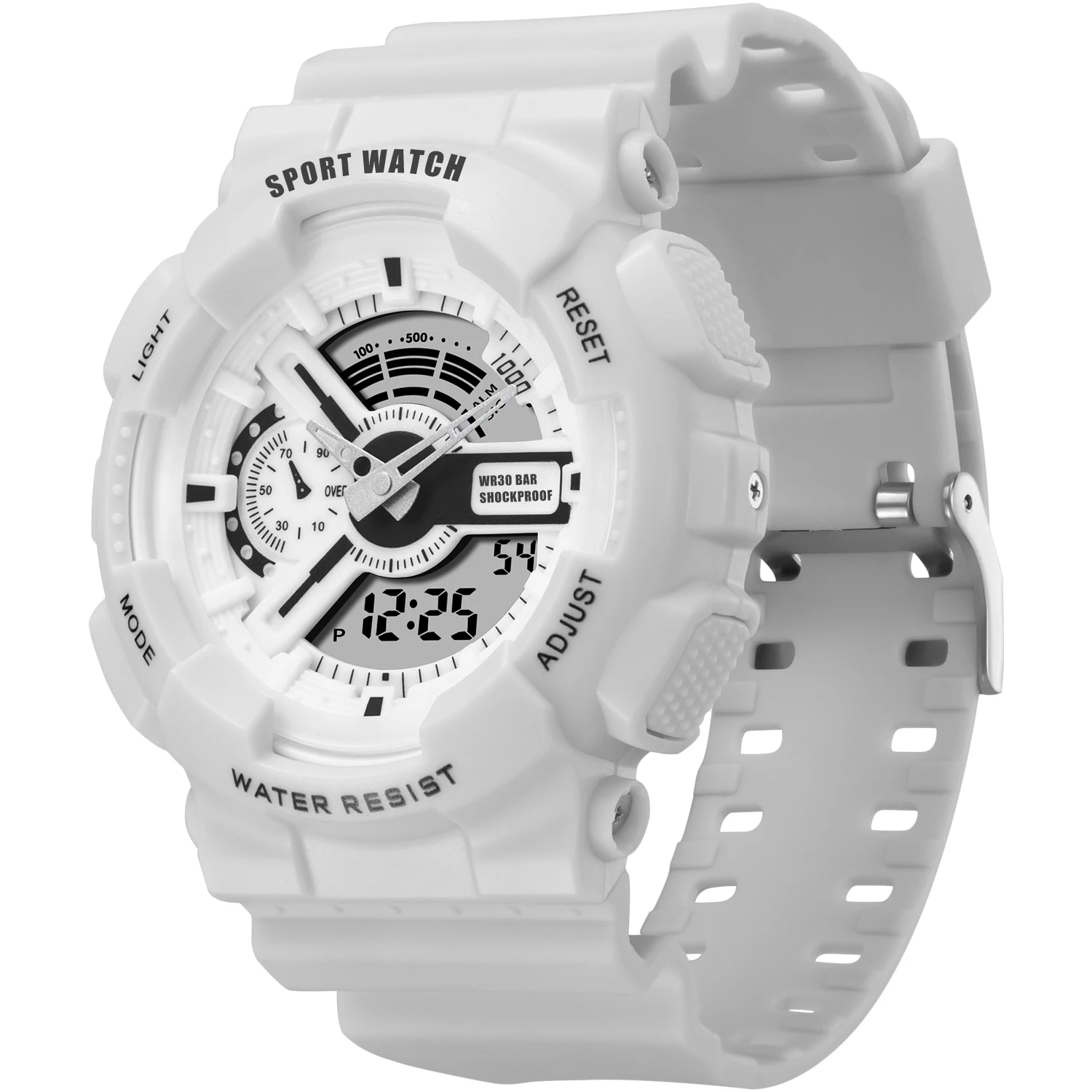 PANARS цифровые часы мужские Студенческие LED двойной дисплей многофункциональные