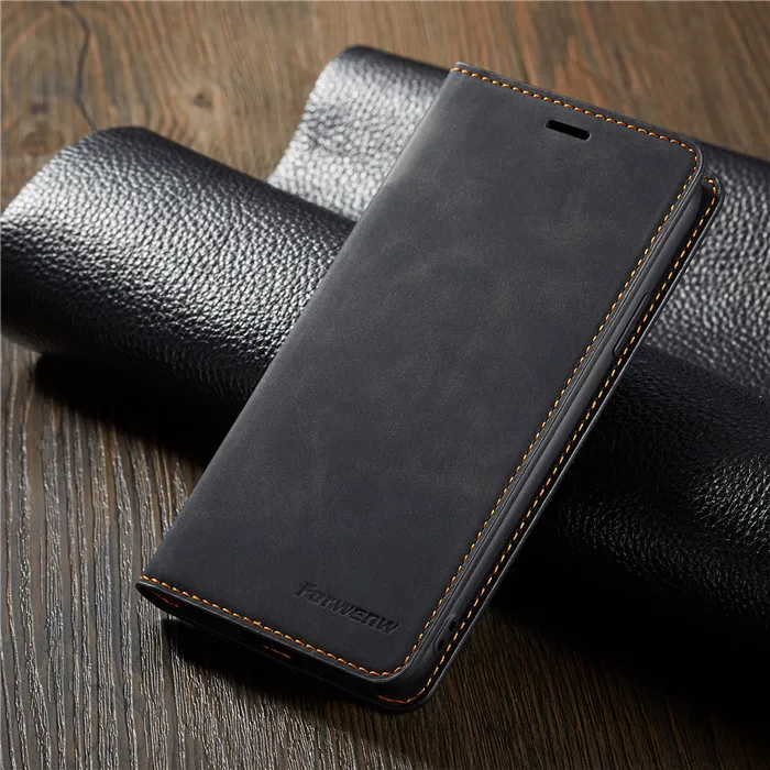 black Магнитный флип-чехол для телефона huawei mate 20 30 P20 mate 20 P30 Pro Lite Nova 3e Etui держатель для карт кожаный бумажник Стенд чехол s - Цвет: black