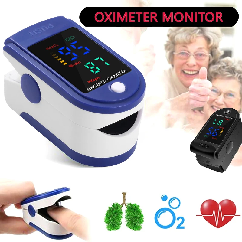 2021 Новинка! Пульсоксиметр Пальчиковый с OLED-экраном и будильником цифровой