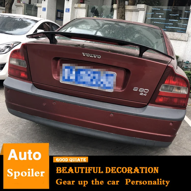 Спойлер для Volvo S80 Sport ABS Материал заднего крыла автомобиля праймер цвет багажника
