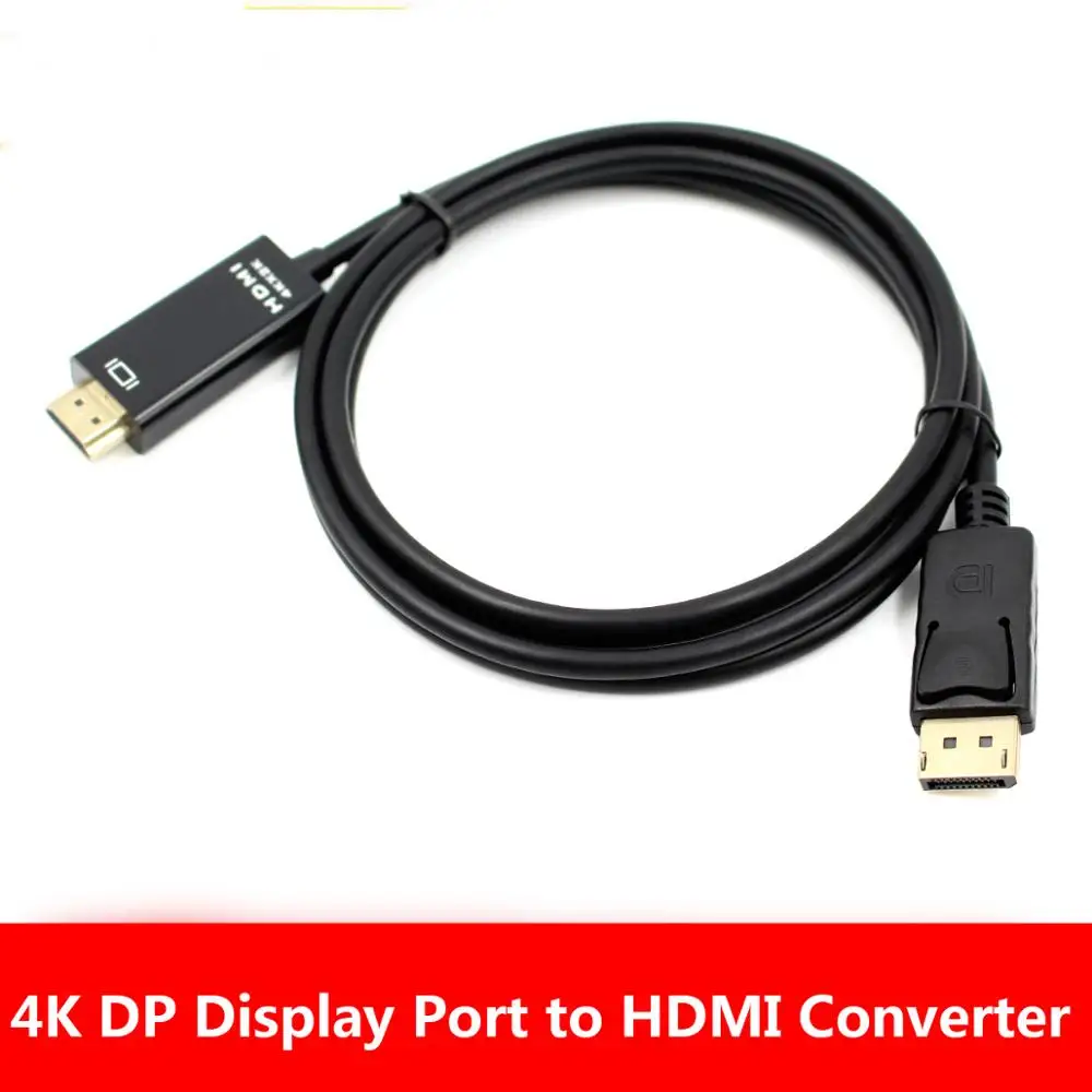 1 8 м порт дисплея вилка DP к HDMI Кабель адаптер конвертер для ПК ноутбука HD