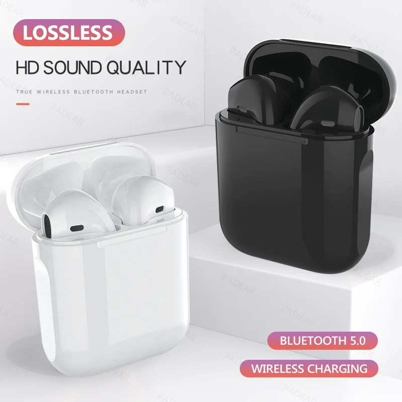 Беспроводные наушники i12 tws Bluetooth 5 0 оригинальные сенсорные выдвижные Наушники