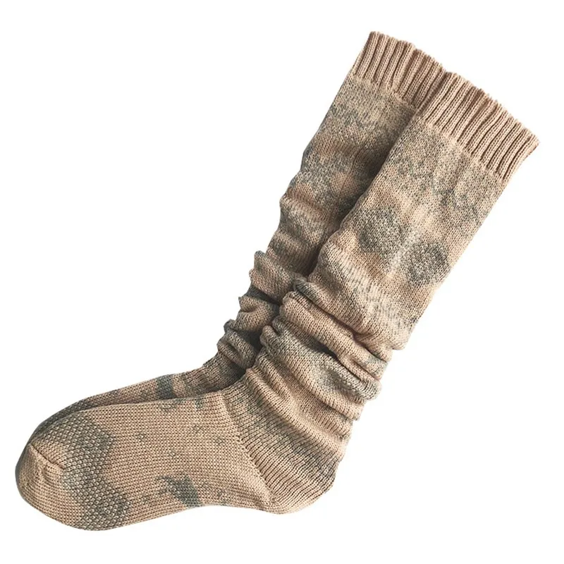 Snowflake Elk Socks European and American Style Christmas N Tube Thick Stockings Winter Warm Over The Knee Women | Женская одежда