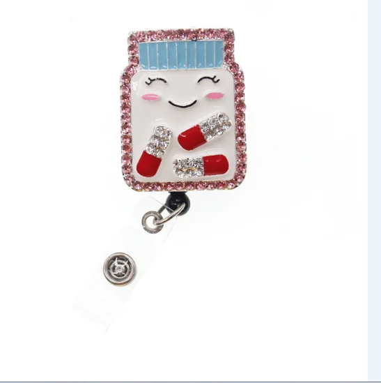 cartoon nurse scrubs retractable id badge holder reel for accessories | Украшения и аксессуары