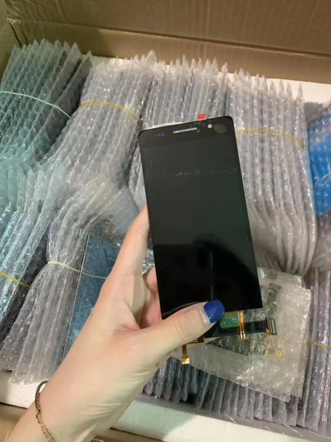 DGGROWING 5 шт./лот 100% абсолютно новые черно белые запасные части для Huawei Ascend P6 LCD с
