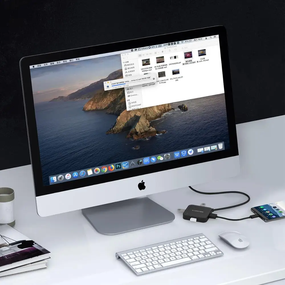 Внешний usb-хаб Lention 1 м с 4 портами USB 3 0 usb-разветвитель для Macbook Pro 16 портативные ПК