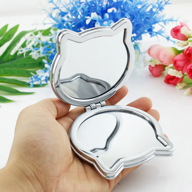 Складное зеркало для макияжа Youhaken cat and moon компактное вечерние|Зеркала макияжа| |