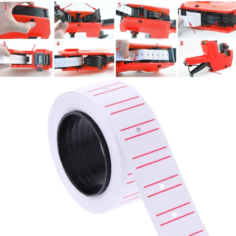 

5000Pcs Adhesive Price Label Paper Tag Sticker For Mx-5500 Price Gun Labeller