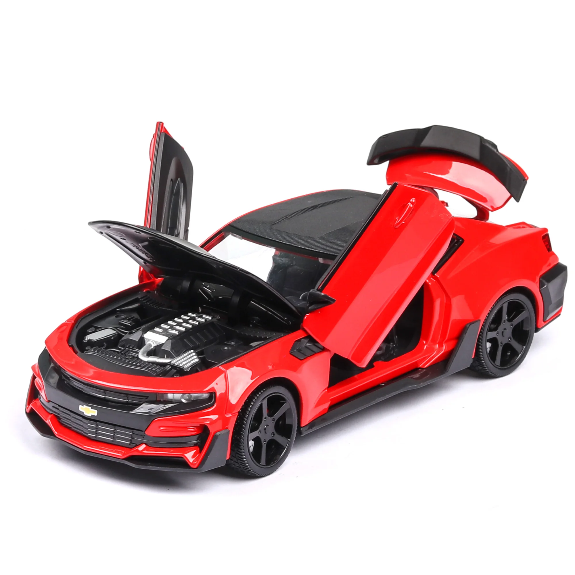 Литая модель автомобиля Chevrolet игрушечный Camaro 1:24 спортивного из сплава детская