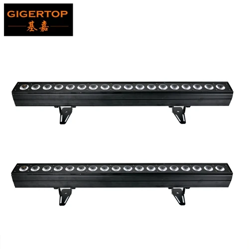 2 Gigertop 18x18 Вт RGBWA UV 6в1 пиксельный светодиодный светильник для прожектора 1 м длиной Tyanshine светодиоды индивидуальный DMX вентилятор для управления крутая модель для помещений - Цвет: 2