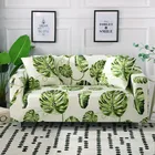 Чехол для дивана, эластичный Хлопковый чехол зеленого цвета в гостиную для домашних животных, 1234-местный 1 шт.