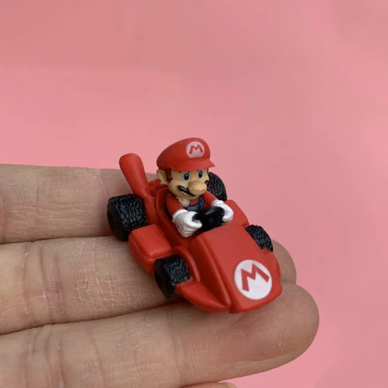 6 шт./лот 3 5 см подлинные россыпью картинг Super Mario Louis с колесами незаменимые