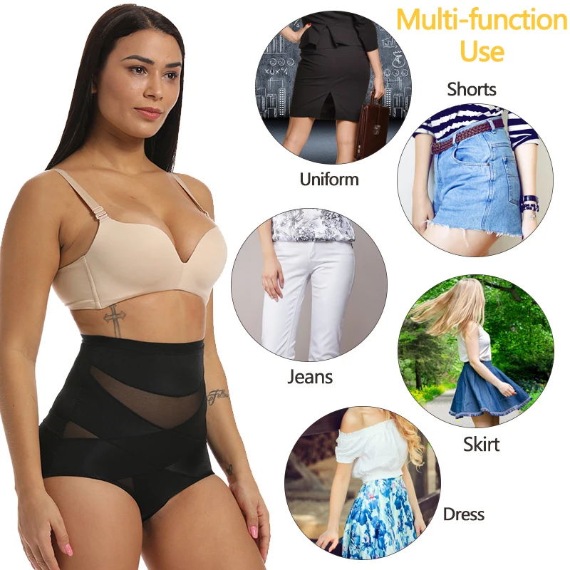 

Women's High Waist Shaping Panties Breathable Body Shaper Slimming Tummy Underwear Butt Lifter Seamless Panties Shaperwear