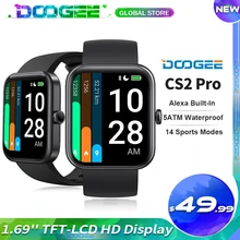 Умные часы DOOGEE CS2 Pro с экраном 1 69 дюйма TFT ЖК-дисплей HD