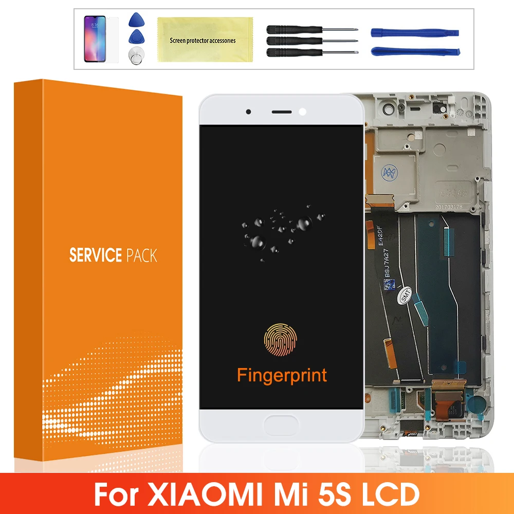 100% Оригинальный дисплей для Xiaomi Mi 5s Mi5s M5s ЖК сенсорный экран дигитайзер в сборе