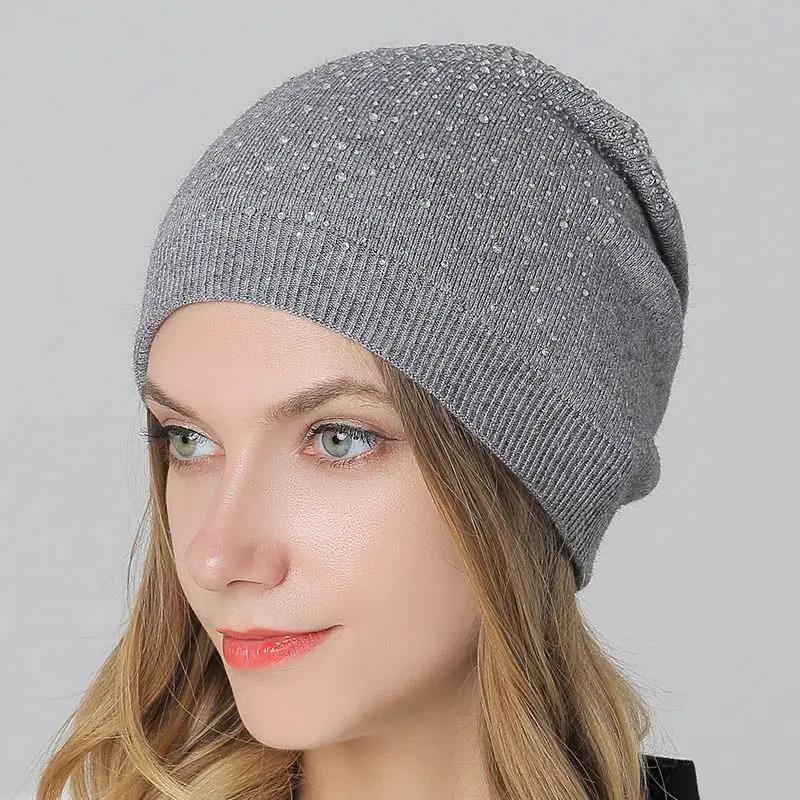 

Solid Color Knitted Beanies Hat Winter Warm Ski Hats Men Women Multicolor Skullies Caps Soft Elastic Cap Outdoor Bonnet