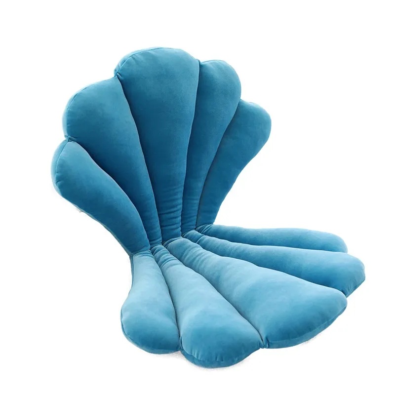 

High Quality Home Soft Shell Stuffed Pillow Velvet Pillow Sea Shell Home Decor Bed Sofa Cushion Decoration Gift