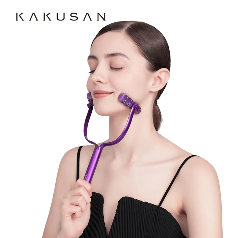 

Wholesale kakusan germanium roller electric V line shape face neck roller portable face uplift vibration germanium roller