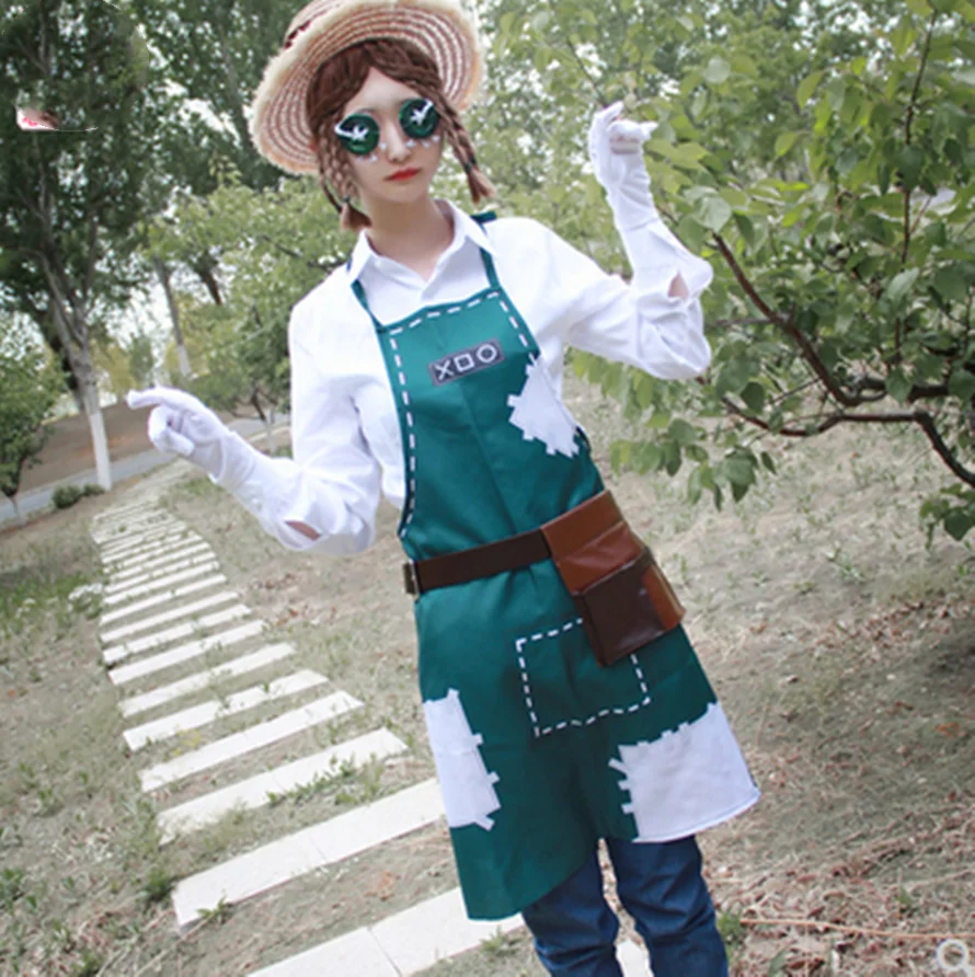 Костюм для косплея унисекс из футболки фартука брюк перчаток шапки и ремня