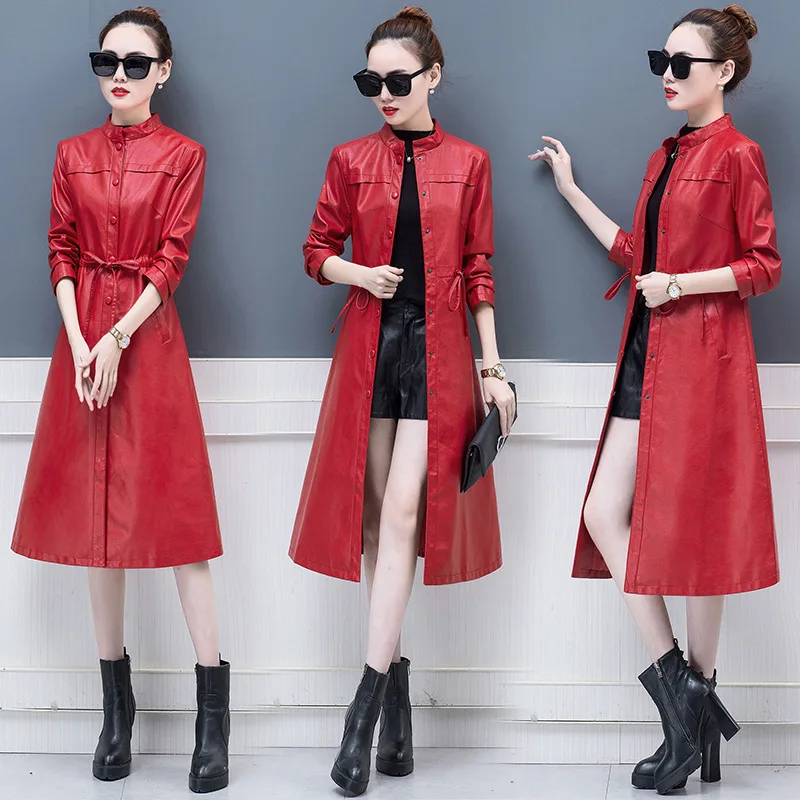 Куртка из искусственной кожи женская черная винно красная плюс размер Moto PU