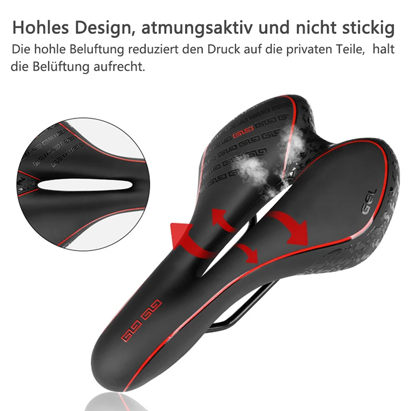 

Bicycle Shockproof Saddle Pad MTB Bike PU Waterproof Leather Cushion Comfortable Soft Cycling Seat Cushion