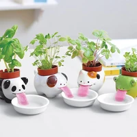 cute animals creativity ceramic flower pot small cartoon planter succulent plants bonsai cactus pot home garden