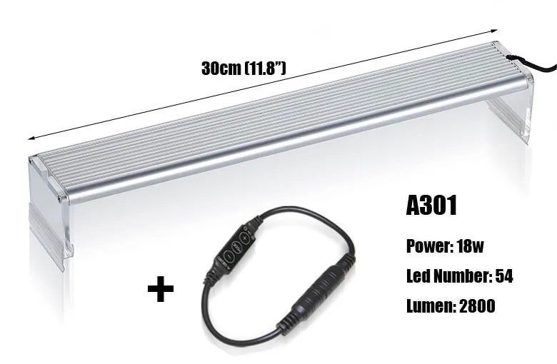 A301 free dimmer Chihiros морской Светодиодный светильник коралловый SPS LPS аквариум морской риф танк белый синий короткий стиль - Цвет: A301 free dimmer