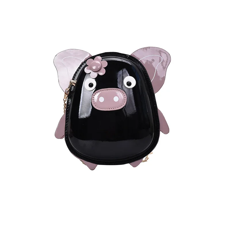 

Leather Fashion Novelty Pig Design Girls Shoulder Chain Purses And Handbags Women Cross Body Bag Ladies Clutch Casual Tote Bag