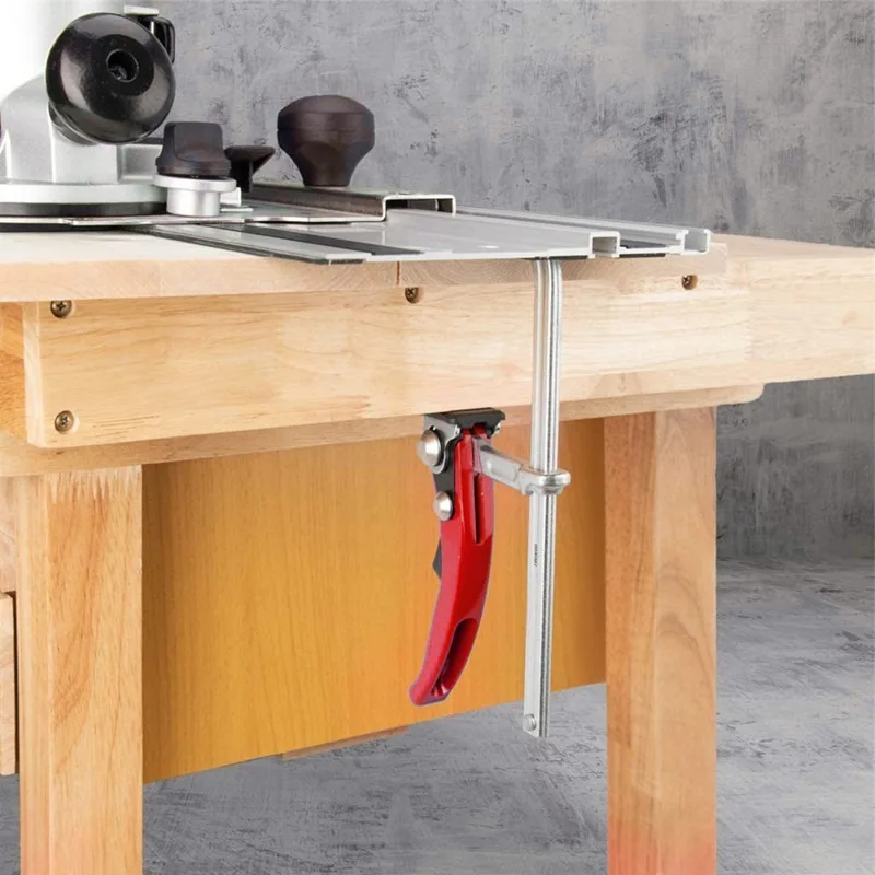 

Fast Guide Rail Clamp Carpenter F Clamp Heavy Duty Adjustable Fast Clamping And Guide Rail System Woodworking DIY Hand Tool