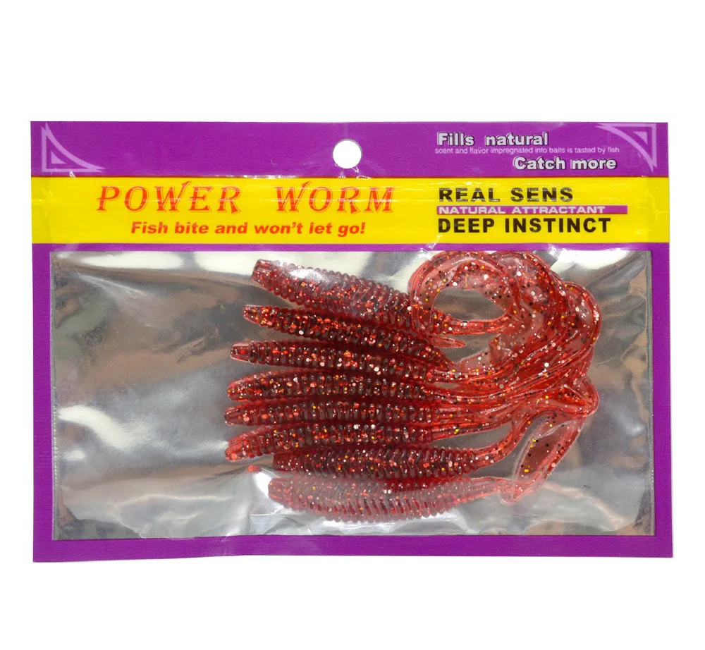 Рыболовная приманка Long Мягкая с хвостом червь личинка одним 8 дюймов шт./упак.