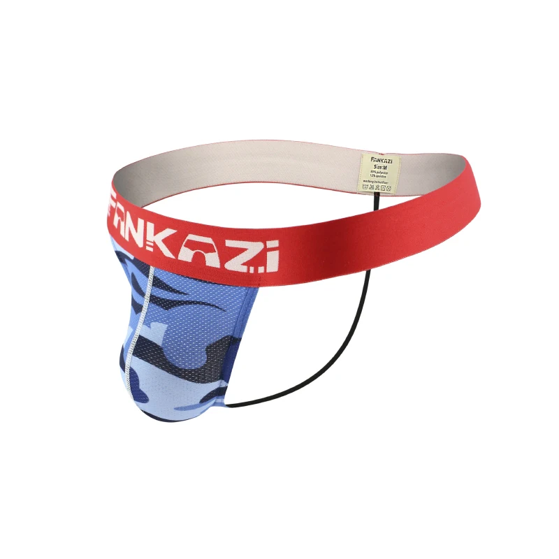 

Мужские трусы стринги и G-стринги AIIOU, черные камуфляжные трусы слипы с карманом, танга на спине, нижнее белье для геев,