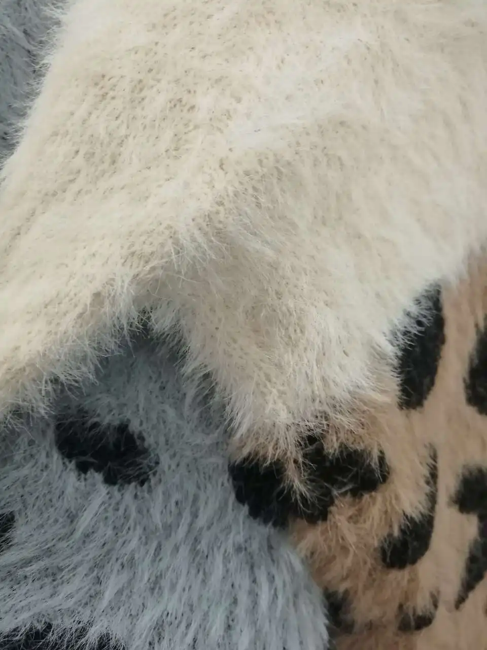 

2020 New SHENGPALAE Leopard Printing Spring Knitting Women Sweater A810 Collar Pullover Long Patchwork Color Round Sleeve