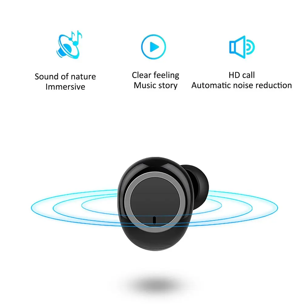 Беспроводные наушники TWS Bluetooth с сенсорным управлением наушники настоящие стерео наушники спортивные наушники с микрофоном