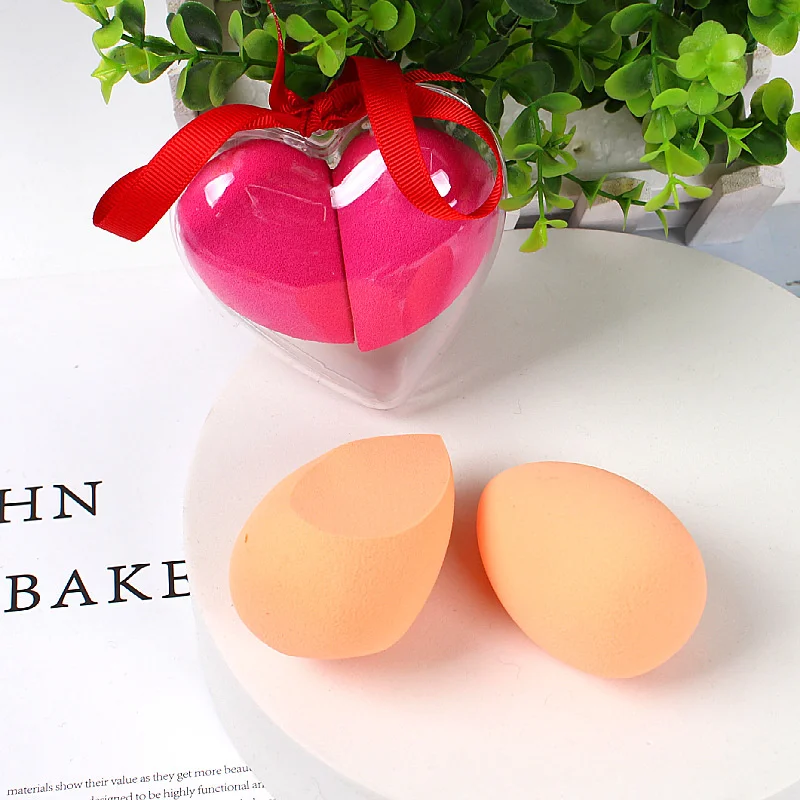 

2Pcs Beauty Egg Super Soft No Powder Dry And Wet Make-up Egg Puff