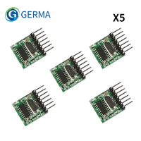 germa 5pc 433mhz wireless wide voltage coding transmitter for 433 mhz remote controls