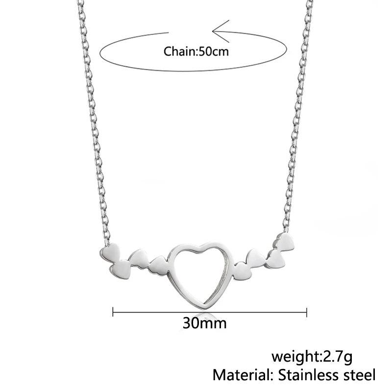 Cardy Koala модное ожерелье с подвесками в форме сердца для женщин Серебряное/золотое