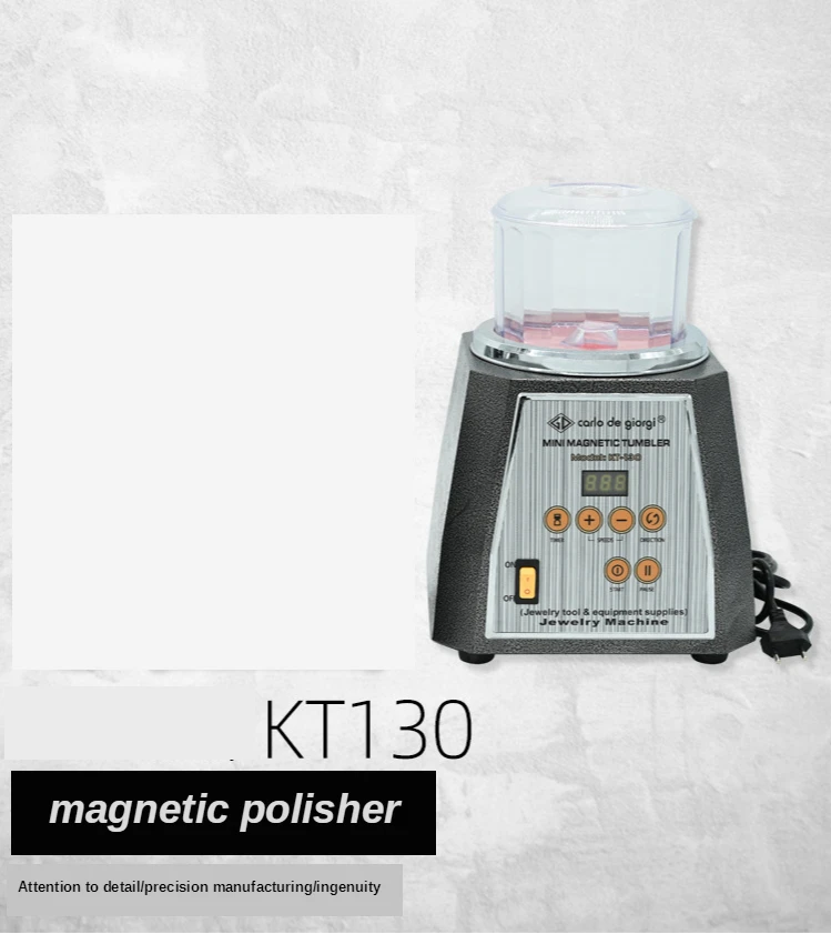

KT-130 Magnetic Tumbler rotary polisher With free 100g Magnetic needle Jewelry polishing machine equipment & supplies