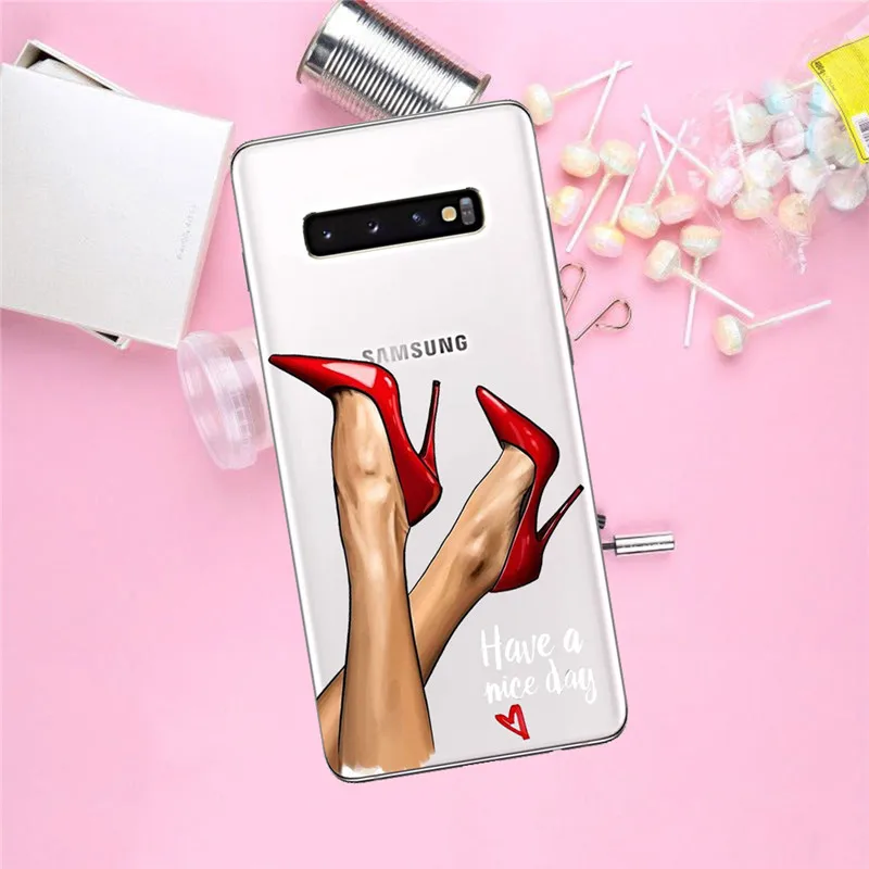 Для девушек, для женщин, для Samsung Galaxy S6 S7 край S8 S9 S10 Plus Note 8, 9, 10, M10 M20 M30 Plus pro чехол для телефона чехол Чехол-футляр